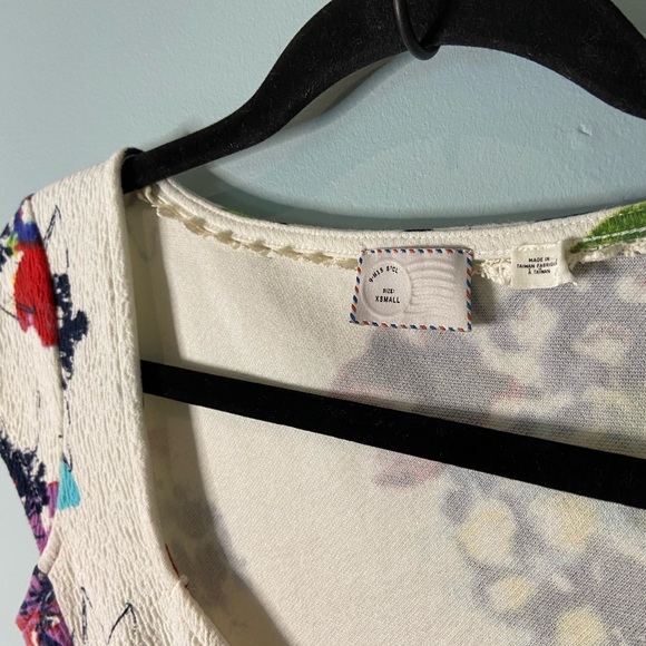 Anthro Postmark Mignon Floral Peplum Top, XS - Picture 6 of 14